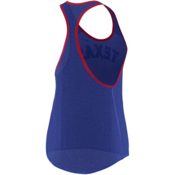 Women's Nike Texas Rangers MLB Royal Wordmark Legend Tank Top Shirt Size Medium - Picture 6 of 8